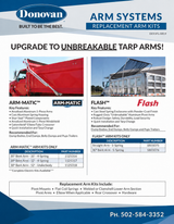 Flash Arm Kit - 30 degree Bend — official Flash replacement arm kit catalog reference