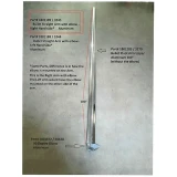Bullet Straight Arm with elbow, Right Hand Side, Aluminum