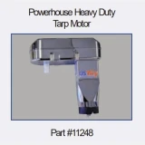 Powerhouse Heavy Duty 70:1 Tarp Motor with Cast Aluminum Housing; 12V