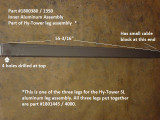 Aluminum Leg Assembly - Inner (20-1350/1800380)