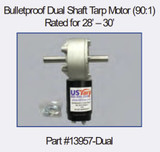Bulletproof Motor, 12V, 90:1, Dual Shaft (20-13957-DUAL)