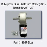 Bulletproof Motor, 12 Violate, 90:1, Dual Shaft