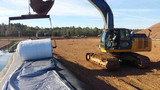 150' x 200' Landfill Cap Cover | Salt Pile Cover, no hems, no grommets (60-TPLC-006-150200-50)