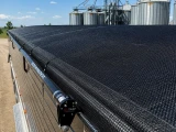 Black Grid Tarp - SIDEWINDER System, 10' x 55' | DeBrovys