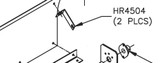Windscreen Support Angle, 3 1/