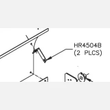 Windscreen Support Angle, 5 7/