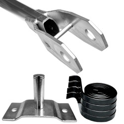 4-spring Electric (P-1600HR6) external mount Heavy-Duty Aluminum system complete, 144 inches side arms w/30 degree bend, Heavy-Duty tarp axel, covers bodies up to 24 feet.