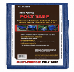 All Season Blue Poly Tarps, Sold by the Case