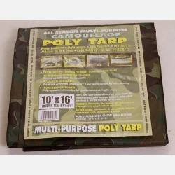 All Season Multi-Purpose Camouflage Poly Tarp, Sold by the Case