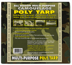 All Season Multi-Purpose Camouflage Poly Tarp, Sold by the Case