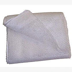 White Polyester # 8600 1/2" Mesh Tarp | Refuse Transfer Trailer Tarps
