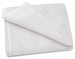 White 8600 polyester 1/2-inch diamond mesh tarp for refuse transfer trailers