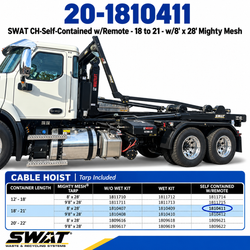 SWAT CH-Self-Contained w/Remote - 18 to 21 - w/8' x 28' Mighty Mesh