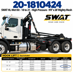 SWAT HL-Wet Kit - 18 to 21 - High Pressure - 9'8" x 28' Mighty Mesh