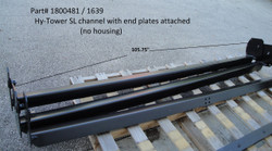 Hydraulic Tower Sliding Lift Housing Channel Assembly, with end plates attached (no housing)