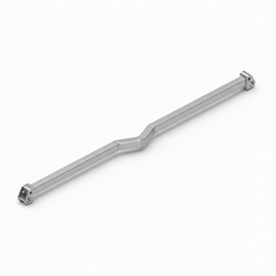 Heavy-Duty Aluminum Arm, 120" length for body up to 20'  w/30 degree bend