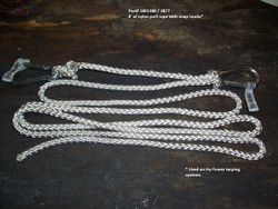 Hy-Tower Nylon Rope Assembly - 5/16" x 8", with snap hooks (20-3877/1801388)