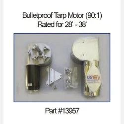Bulletproof 90:1 Tarp Motor; 12 Volt