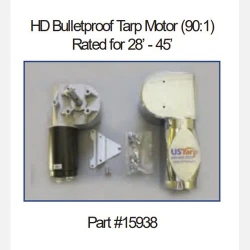 Heavy Duty Bulletproof 90:1 Tarp Motor; 12V