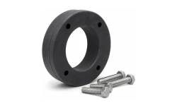 3" Rubber Centering Flange Kit for Steel Crosstubes; 1.3" ID (2 Bumpers)