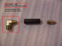 Hydraulic Fitting - 3/8MP x 90?ø (20-2959/1801016)