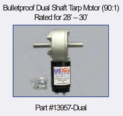 Bulletproof Motor, 12 Violate, 90:1, Dual Shaft