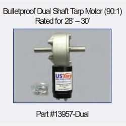Bulletproof Motor, 12 Violate, 90:1, Dual Shaft