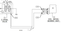 Hydraulic Hose, -6 x 144 inches L x