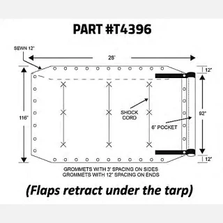 Pioneer w/ Flaps, 9'8" x 28' | Mega Mesh Tarp