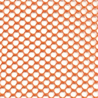 Close-up of orange open-knit mesh texture; material reference for the replacement tarp