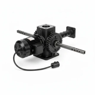 Electric Head Assembly, Adjustable tarp axle, Barrel Switch,50:1 motor, 50 feet wire.