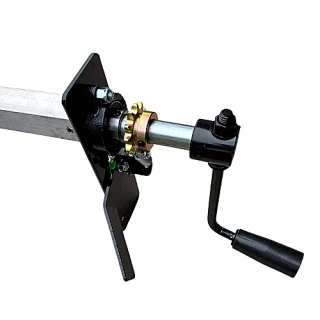 Steel, manual GL crank (P-1500A), system complete, with adjustable tarp axel