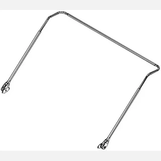 5-spring Steel arm set  with 30 degree bent arms 18 inches from the end, adjustable tarp axel, covers up to 23 feet.