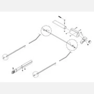 4-Spring Aluminum arm set (T4T-AL23arms) with Ground level crank head assembly (1500A), adjustable roller bar, covers up to 24 feet.