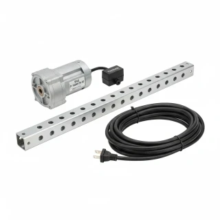 Electric Head Assembly for trailer 24-40 feet , Heavy-Duty tarp Axel, Trombetta Switch, 90:1 motor, 80 feet wire