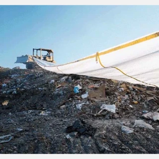 9 ounce. 30 mil White Polypropylene Landfill Covers
