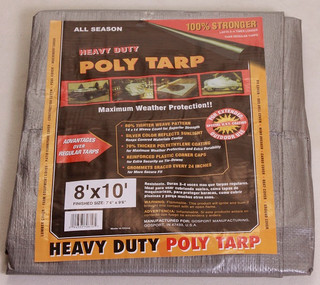 All Season Silver Black Heavy Duty Poly Tarps, Sold by the Case