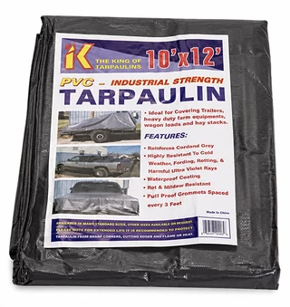 PVC Tarps - 10  ounce. Vinyl Industrial Strength Tarpaulin, Sold by the Case