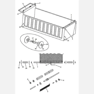 2000 Series SR - NO HOUSING, Complete Roll Tarp System for Dump Trucks
