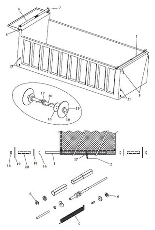 2000 Series SR - with Housing, Complete Roll Tarp System for Dump Trucks (200-165/1800047)