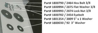 Hex Bolt - 3/8" x 1-1/2" (20-2464/1800790)