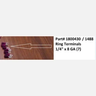 Ring Terminal - 1/4" x 8 Gauge