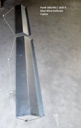 Steel Wind Deflector - 2 Pieces