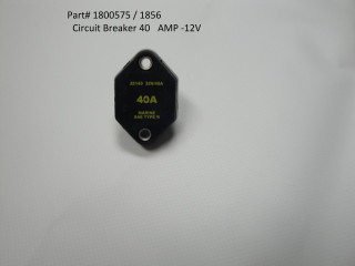 Circuit Breaker - 40 Ampare - 12 Volt, Machine Grade