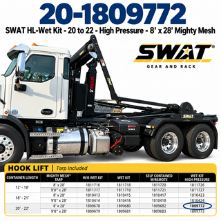 SWAT HL-Wet Kit - 20 to 22 - High Pressure - 8' x 28' Mighty Mesh