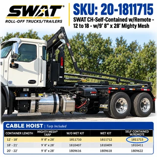 SWAT CH-Self-Contained w/Remote - 12 to 18 - w/9' 8"x 28' Mighty Mesh