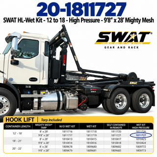 SWAT HL-Wet Kit - 12 to 18 - High Pressure - 9'8" x 28' Mighty Mesh