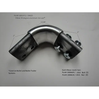 90 Degree Bend Aluminum Die Cast Connector