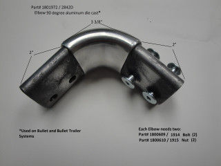 Elbow - 90 degree - Aluminum Die Cast