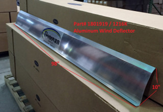 Aluminum Wind Deflector - 1 Piece, 10" wide x 98" long (20-1216K/1801919)